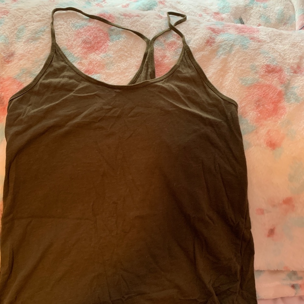Olive Green Racerback Tank top